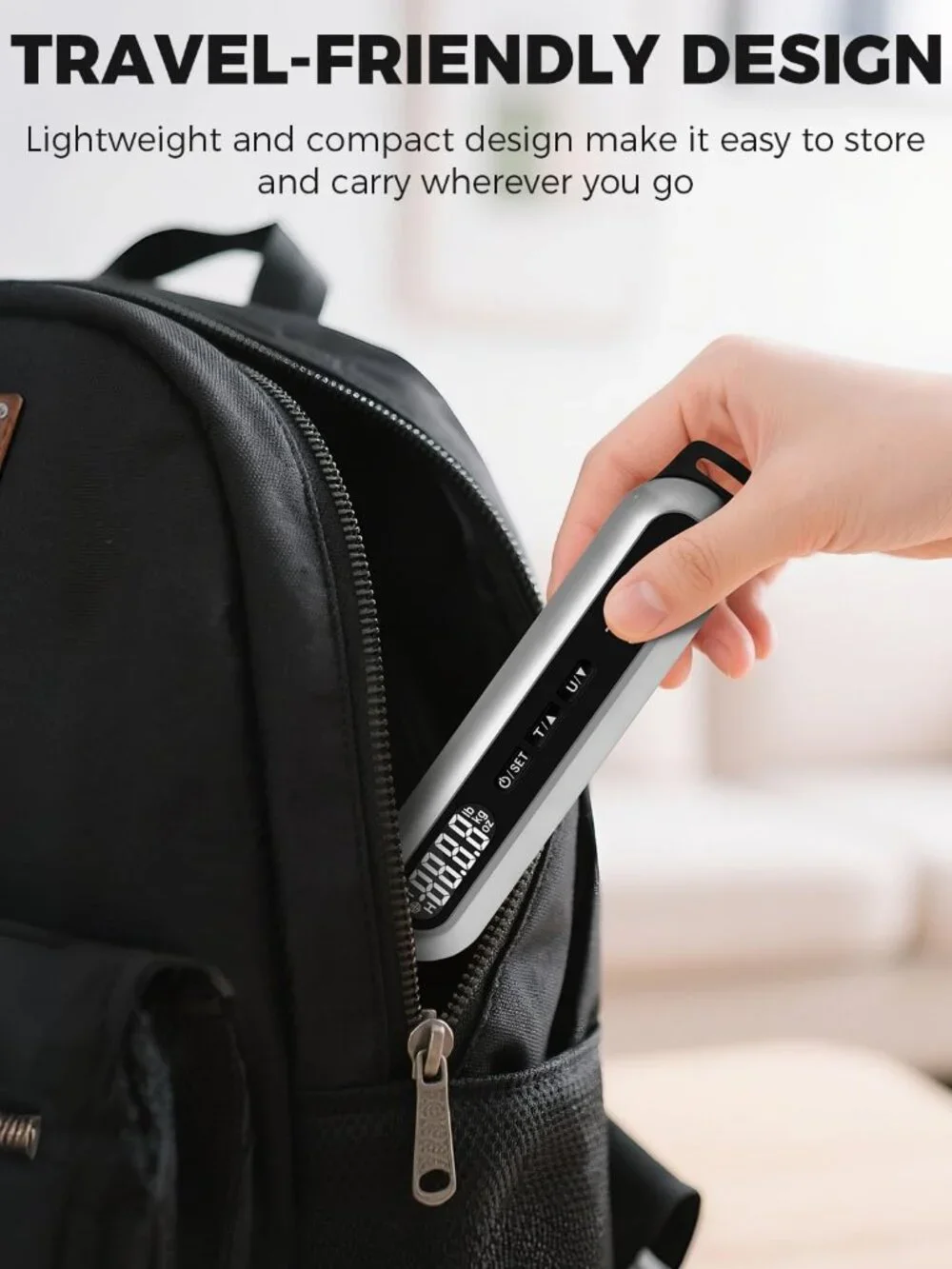 TIPRE Travel Luggage Scale 110lb Digital Suitcase Scale Portable Weight Scale Ha